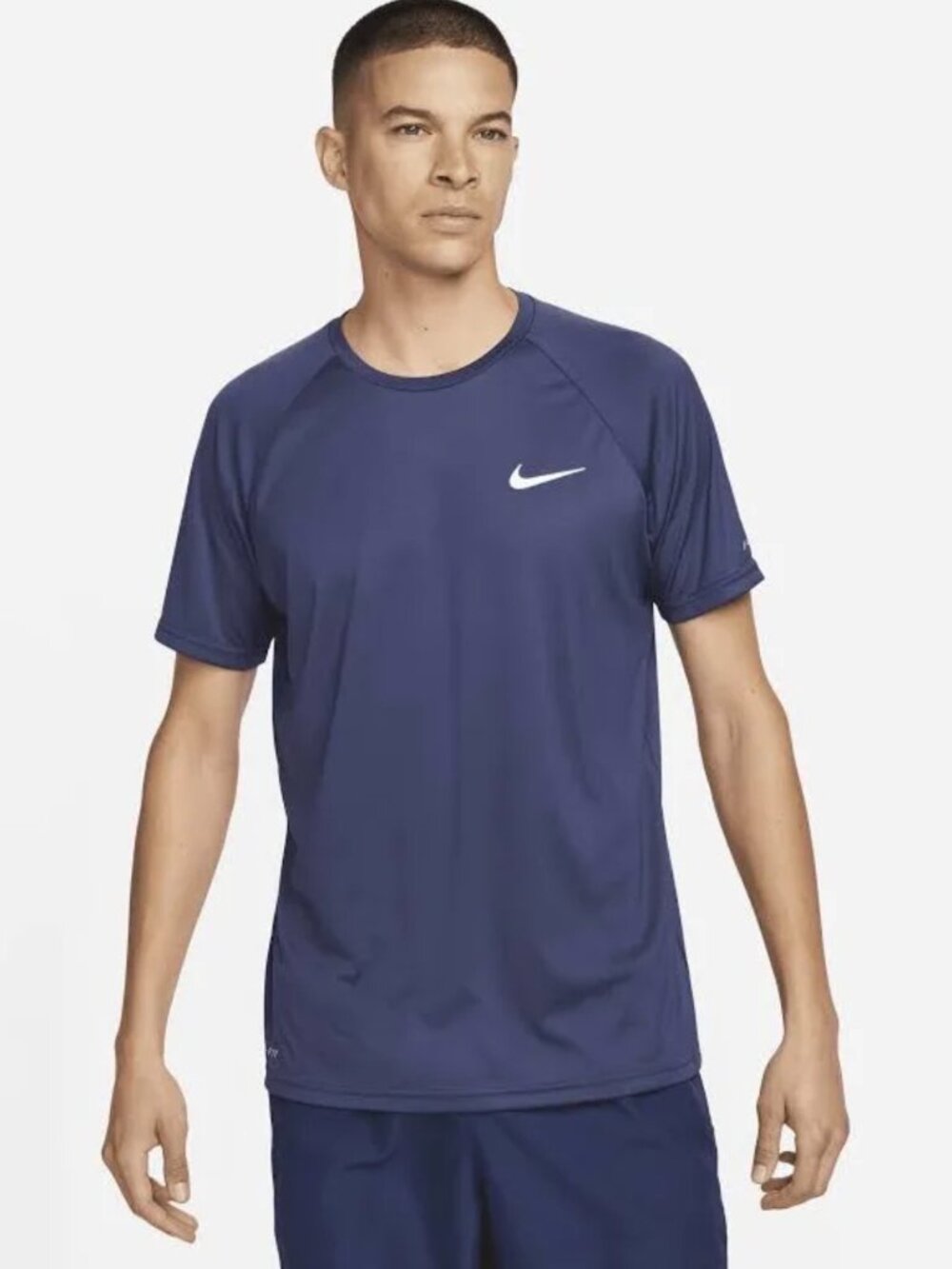 Nike Swim Men's Short Sleeve Hydroguard Essentials Dri-FIT UV-Protected Shirt